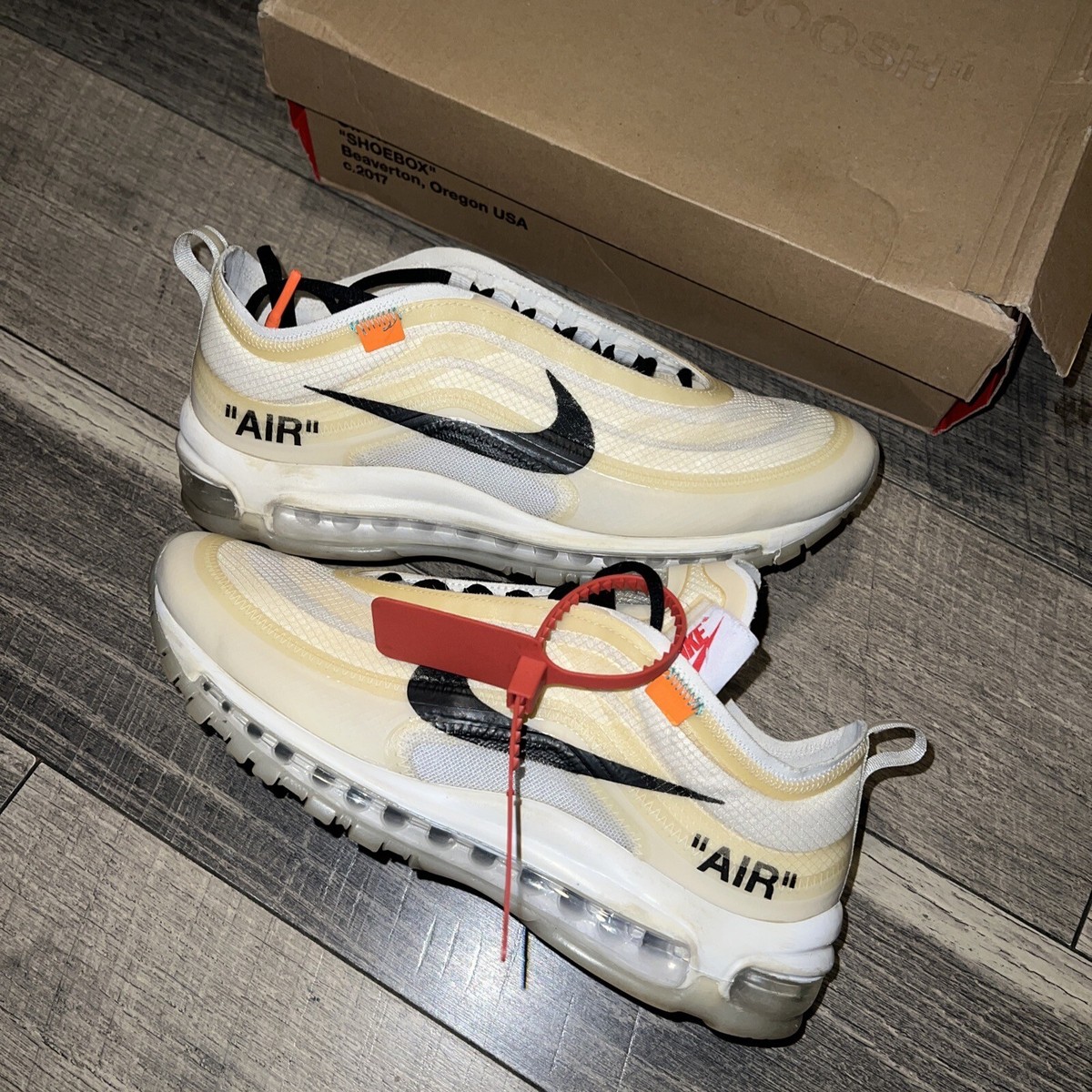 Size 9 - Nike Off-White x Air Max 97 OG The Ten W/ Box Size 9 - Nike Off-White x Air Max 97 OG The Ten W/ Box
