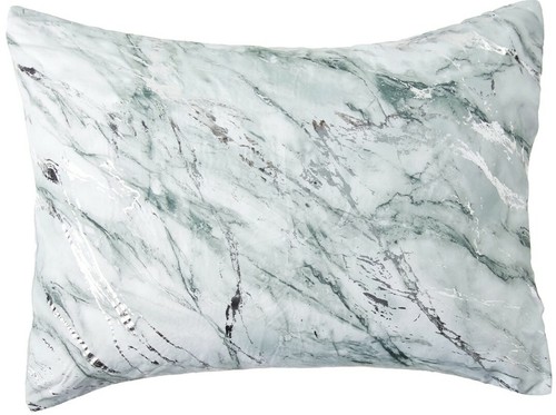 Marble 3 Piece Comforter Set Queen Silver - Picture 2 of 7