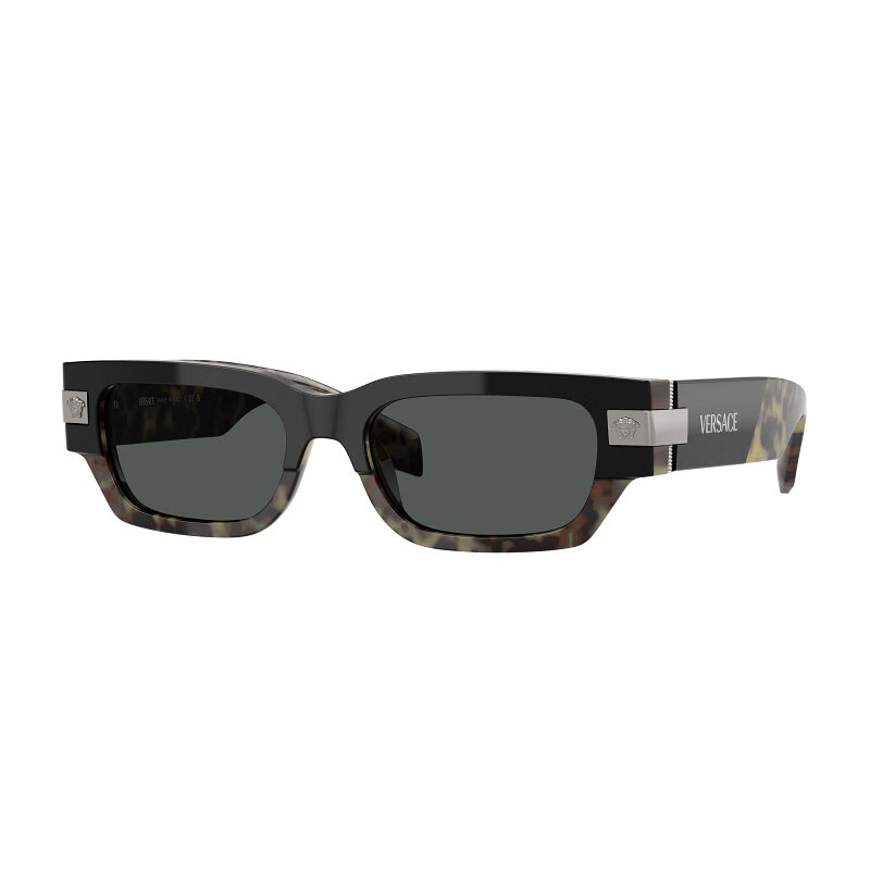New VERSACE VE4465 545687 Havana/Dark Grey 53-18-145 Sunglasses