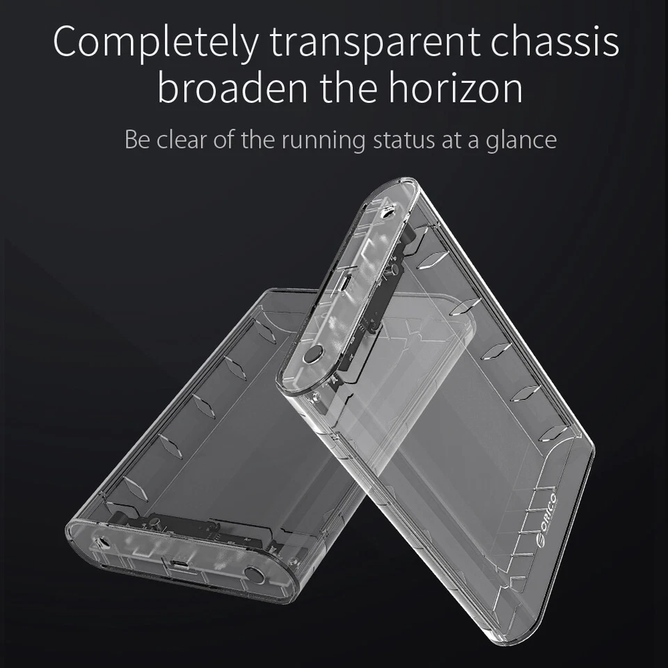 ORICO 2.5'' /3.5'' in  SATA Type C USB 3.0 Hard Drive Enclosure Caddy Case - Image 3 of 4