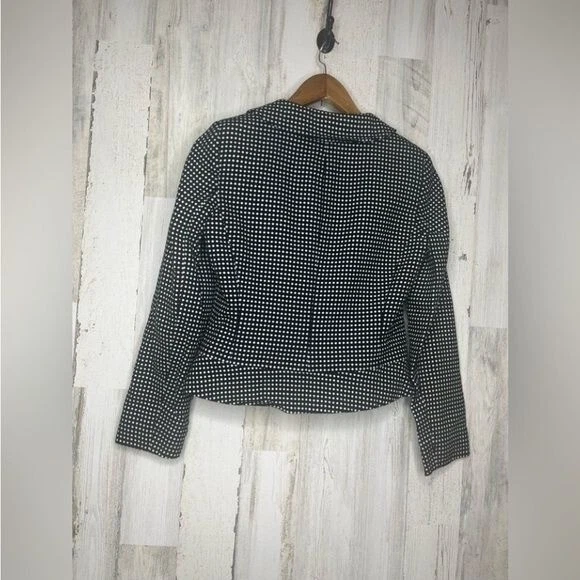 Liz Claiborne Suits Women's Polka Dot Blazer Black White Size 4 - Image 3 of 4