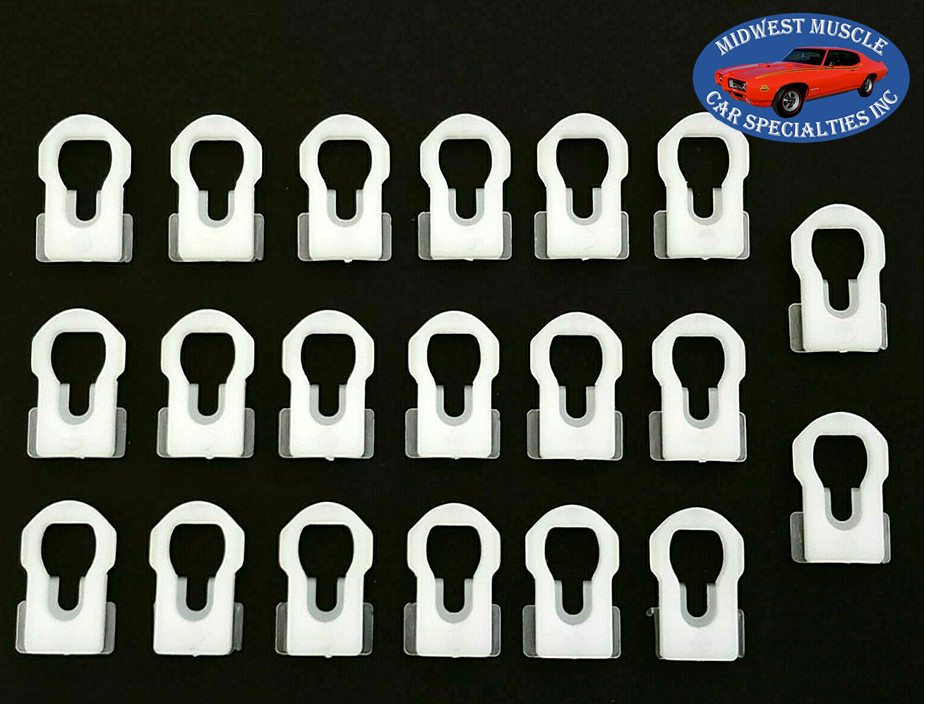 20 GM Chevy Oldsmobile Pontiac Vinyl Top Body Molding Moulding Trim Clips BJ