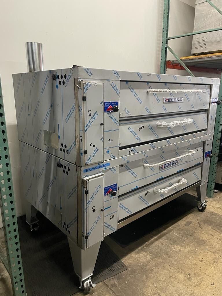 Bakers pride Y600 Double Stone Deck gas pizza oven eBay