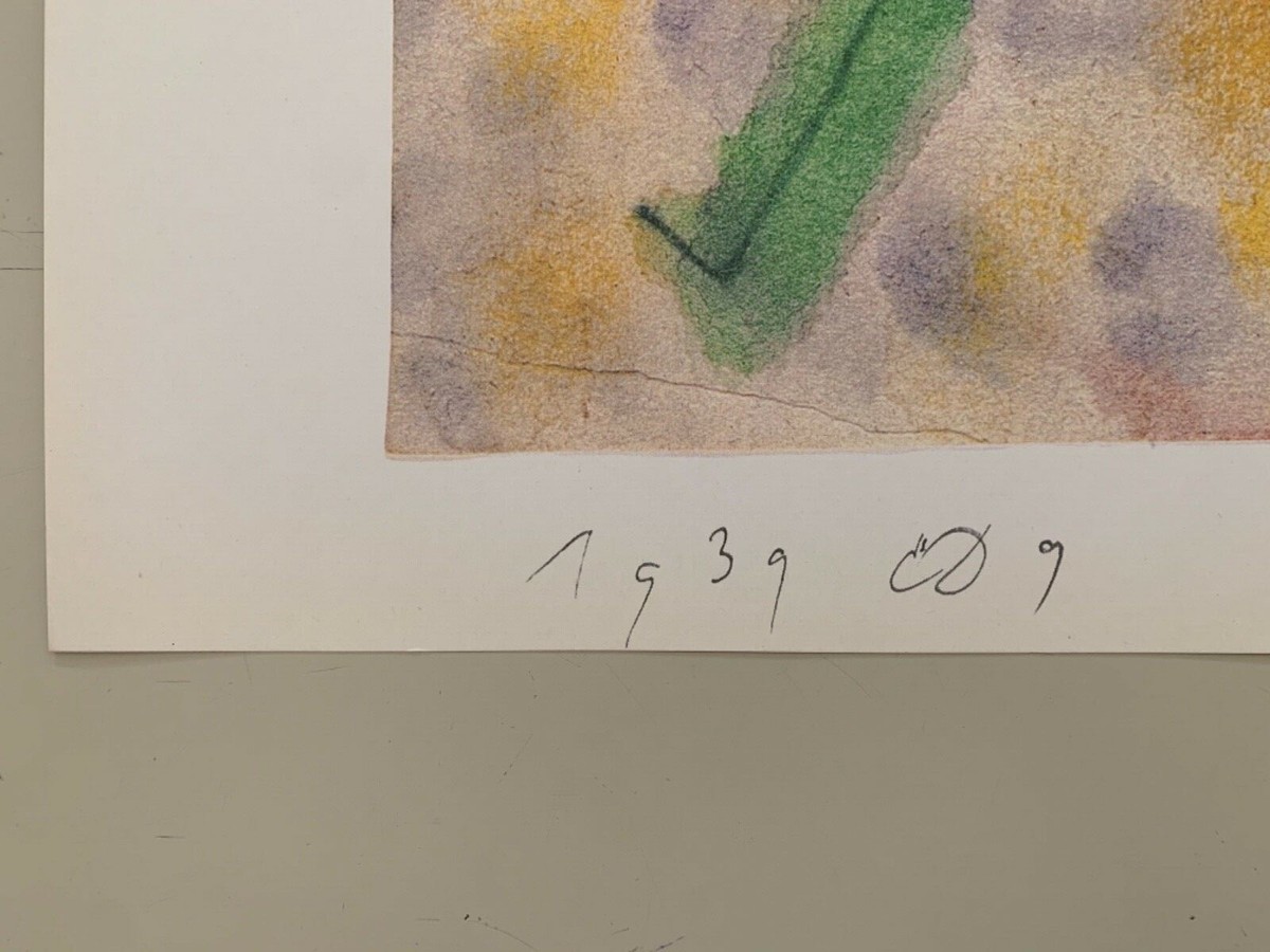その他 PAUL KLEE PAUL KLEE,'WITH GREEN SOCKS,1939' AUTHENTIC 1987 ART PRINT
