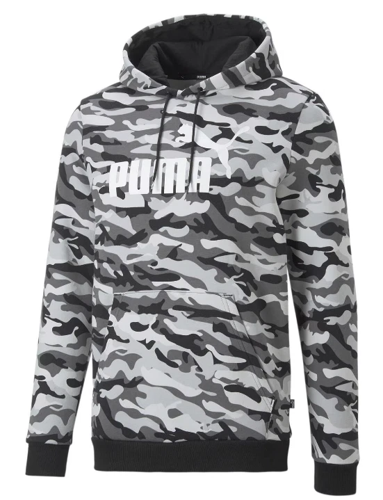 Puma No1 Logo Camo Hoodie Mens White Grey Size UK Small REF162 eBay