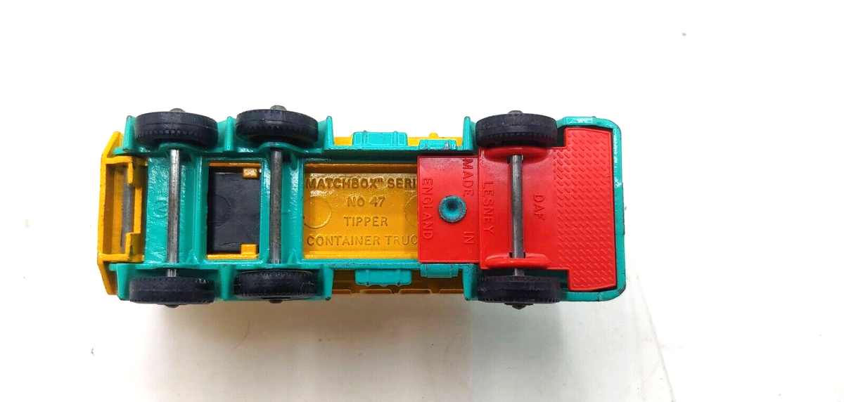 Vtg Matchbox Lesney RARE COLOR #47 Tipper Container Truck J1 | eBay