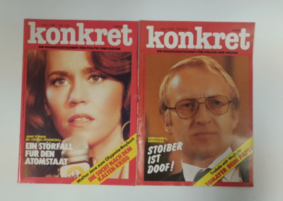 Konkret Monatszeitschrift für Politik und Kultur 1974/77/78/79/80/81