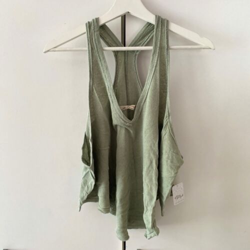 Free People Karri Swing Tank Top Size S Small V Neck Racerback Billowy - Picture 4 of 10