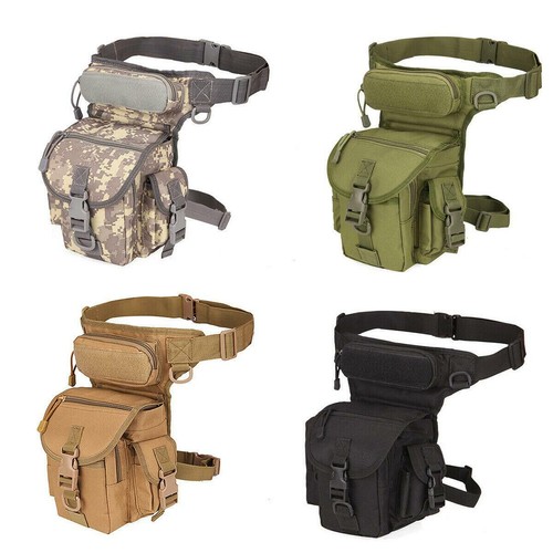 BORSA BORSELLO MARSUPIO LATERALE GAMBALE MILITARE UOMO TATTICO SPORT  MULTITASCHE | eBay