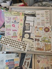 Large Lot of Scrapbooking Supplies - Paper, Stickers, Embelishments Disney Jolee