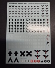 Warhammer 40K Blood Ravens Transfer Sheet Whi...