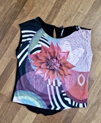 Desigual Shirt ärmellos gr. XL floral