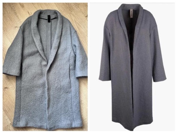 Women DRYKORN Coat Grey Wool 38 / M / 46