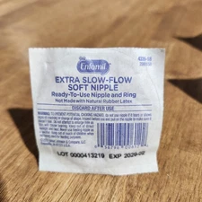 50-NIP Enfamil Extra Slow Flow Soft Nipples EXP 02/2029 