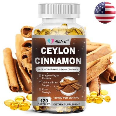 Pure Cinnamon Capsules, True Sri Lanka Certified Organic Ceylon Cinnamon Pills