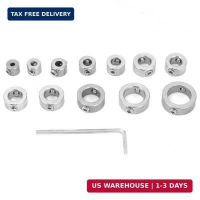 Drill Bit Depth Stop Collar Set, Precise Adjustable Drilling Limit Control for W