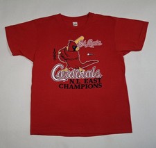 Vintage 1985 St Louis Cardinals NL East Champions Screen Stars Women's L T-Shirt