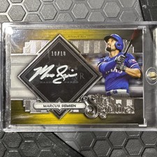 Marcus Semien 2022 Topps Silver Signatures Five Star 10/10 Texas LAST PRINT
