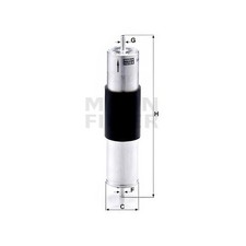 MANN WK521/3 Fuel In-Line Filter 55mm Outer Diameter 274mm Height Fits BMW X5
