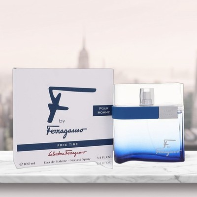 F Free Time Eau De Toilette Spray By Salvatore Ferragamo - 3.4 oz