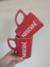Red & White Logo Iconic Classic Nescafe Mug Coffee Cup Official Merchandise X2