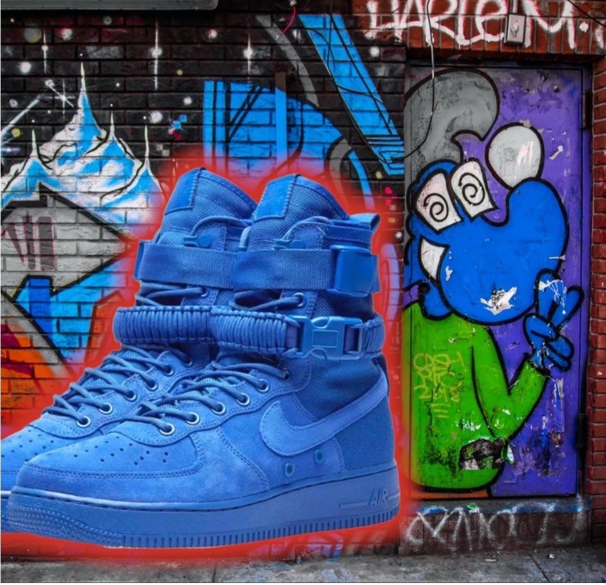 air force 1 boots blue