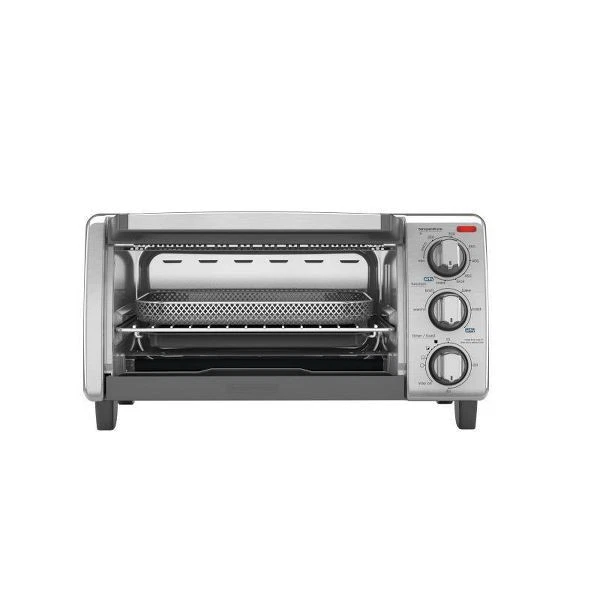 BLACK AND DECKER 4 SLICE AIR FRY TOASTER OVEN - SILVER - Image 3 of 4