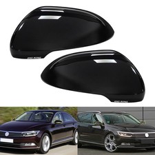 1 Paar Schwar Glänzend Außenspiegel spiegelkappen Für VW Passat 3G2,CB2 B8 2014+