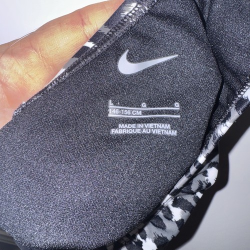 Nike Bralet Corto de Natación Negro Blanco Un Hombro Nuevas Etiquetas Talla Grande Edad 12-14 Años - Imagen 6 de 10