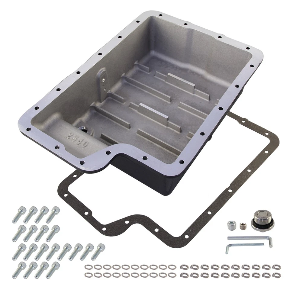 Pan profundo de transmisión 5R110 de alta resistencia para Ford 6,0/6,4 L F250/F350 2003-2010 Foto 2 de 4