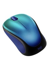 Logitech M317c Mouse - Blue Aurora: Wireless, USB-A Connection, Soft-Touch Grips