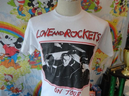 80's Love and Rockets Concert Tour grunge T Shi 1980s vintage concert t-shirt, vintage, single stitch, B+ condition
