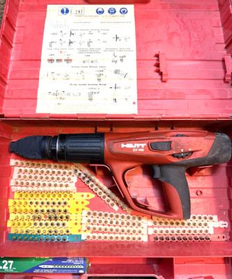 Hilti 367134 DX460-F8 Full Automatic Powder-Actuated Fastening Nail Gun Package