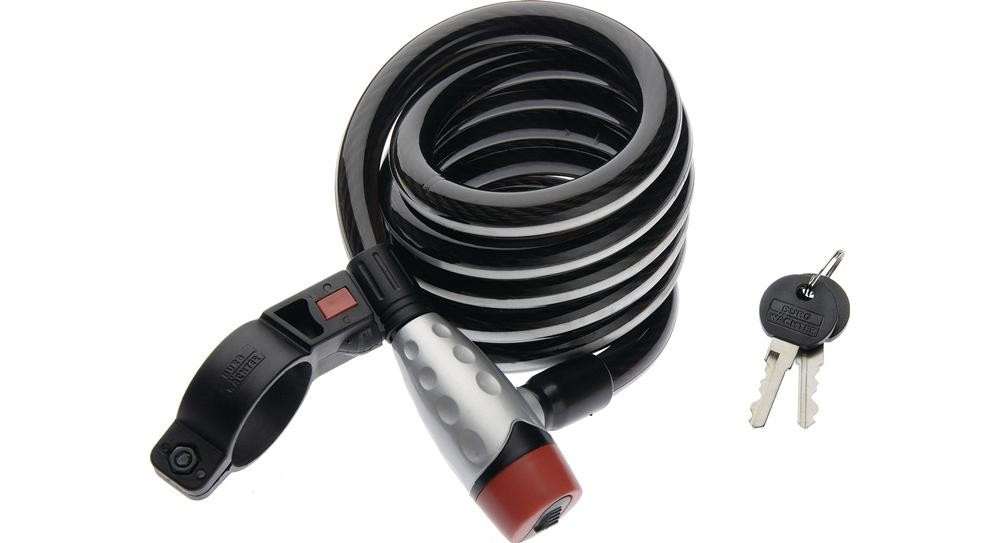 BURG WCHTER Zweiradschloss 1650 180 Reflex Lnge Длина 180 см- 15 мм schwarz 3490₽