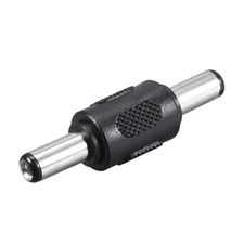 2PCS 5.5mm x 2.1mm Male to Male DC Power Jack Adapter