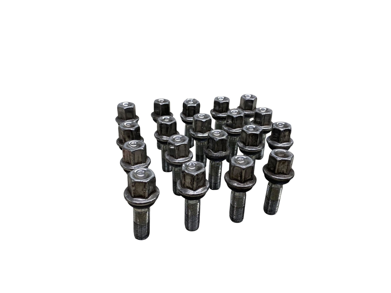 2010-2020 BENTLEY MULSANNE OEM LUG NUT WHEEL BOLT CHROME SET OF 19 *SCUFFS*