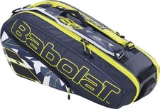 Babolat Pure Aero porta racchetta x 6 borsa tennis 75122 RHX6 grigio/giallo