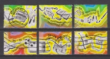 NVPH Netherlands Nederland 2211 a - 2211 f used Kinderzegels 2003 Pays Bas