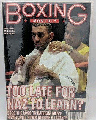 Collectable Boxing Monthly Magazine - May 2001 Prince Naseem Hamed Too late. UK 