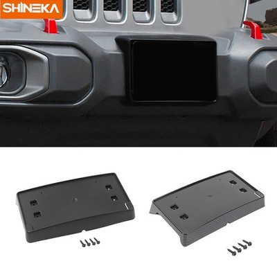 For 18+ Jeep Wrangler JL /JT Front Bumper Mount License Plate Bracket Tag Holder