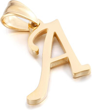 Initial Charms Gold Initial Pendant 14K Gold Letter Charm Name Pendant for Women