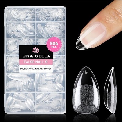 Soft Gel Mandel Tips 12 Größen Lang haltend