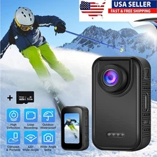 Mini Thumb Action Camera 2K Wearable Sports Body Video Recorder W/ 32GB