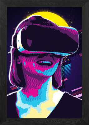 Virtual Reality Framed Wall Art Poster Canvas Print Picture