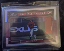 2022 Panini Three And Two All-Hands Team Mike Trout Holo Serial Numbered /150