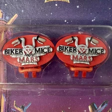Vintage 1994 Biker Mice From Mars Sneaker Lace Clips • Hoodie String Clips