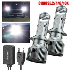 AUXITO H7 LED Headlight Kit High Low Beam Bulb Bright White 6500K Canbus 2/4x