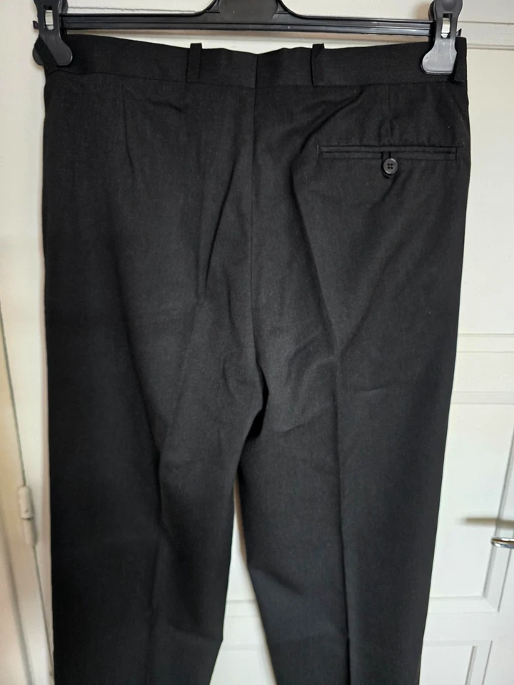 PANTALON HABILLE NOIRE BRICE REVERS BAS PATTES TAILLE 40 NEUF - Photo 3/3