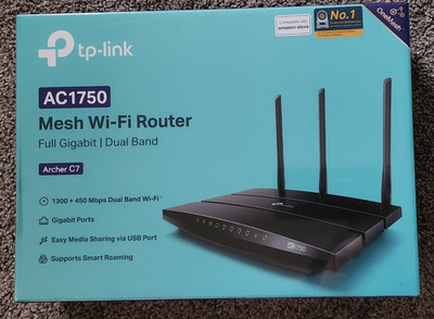 Brand New - TP-Link Archer C7 AC1750 Dual-Band Mesh Wi-Fi Router Full Gigabit