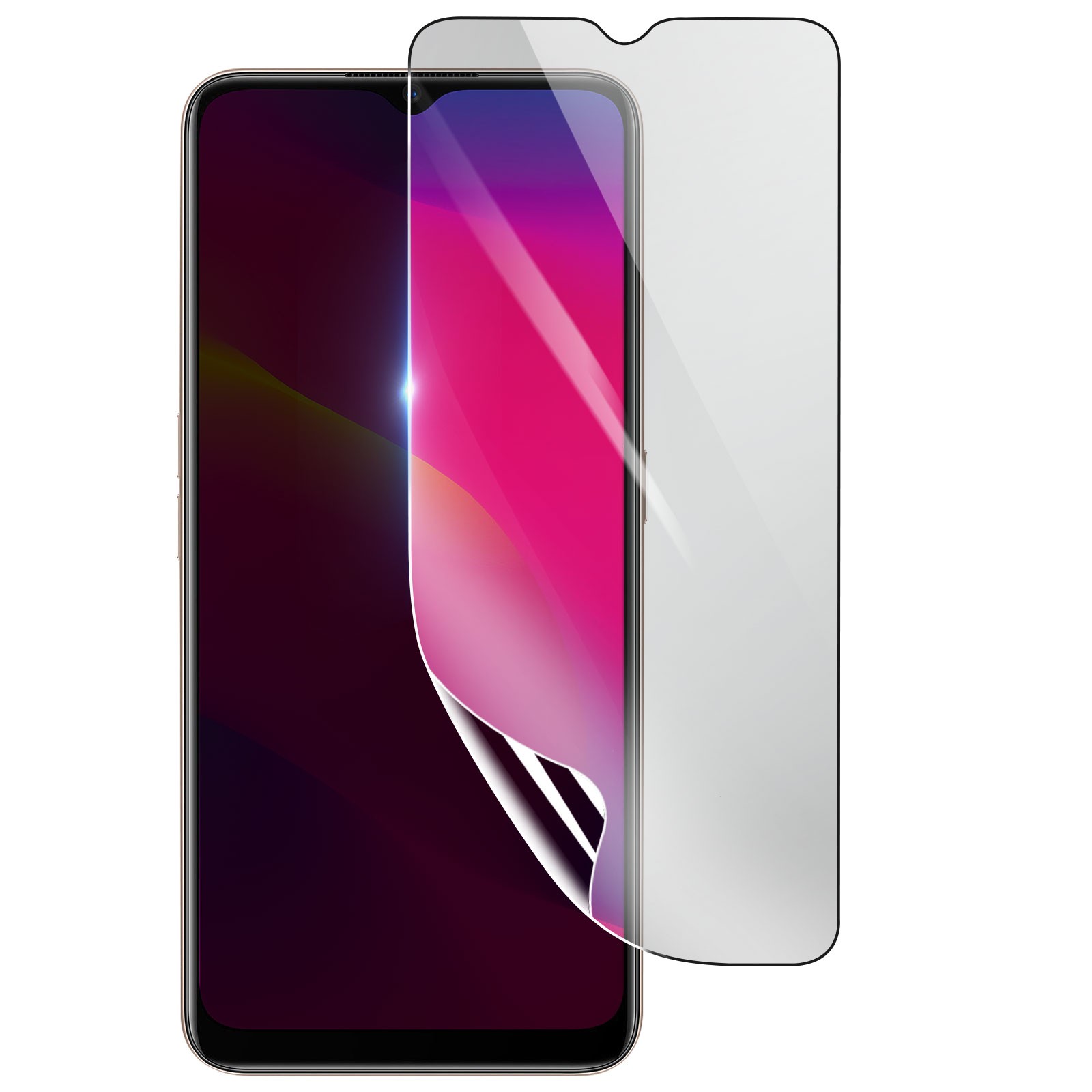 Protection d'écran pour Oppo A5 2020 en film hydrogel flexible transparent